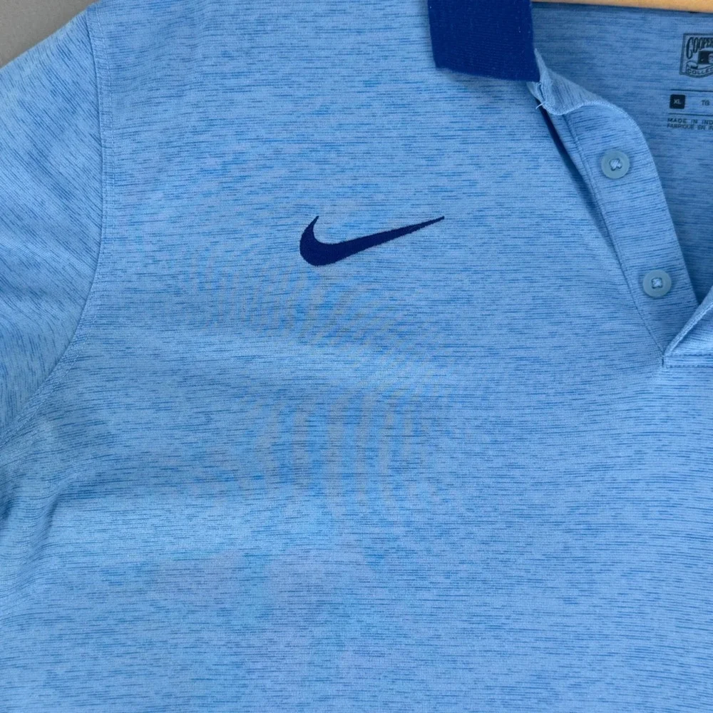 Nike Chicago Cubs Cooperstown Collection Polo Shirt Mens XL Light Blue 34186X